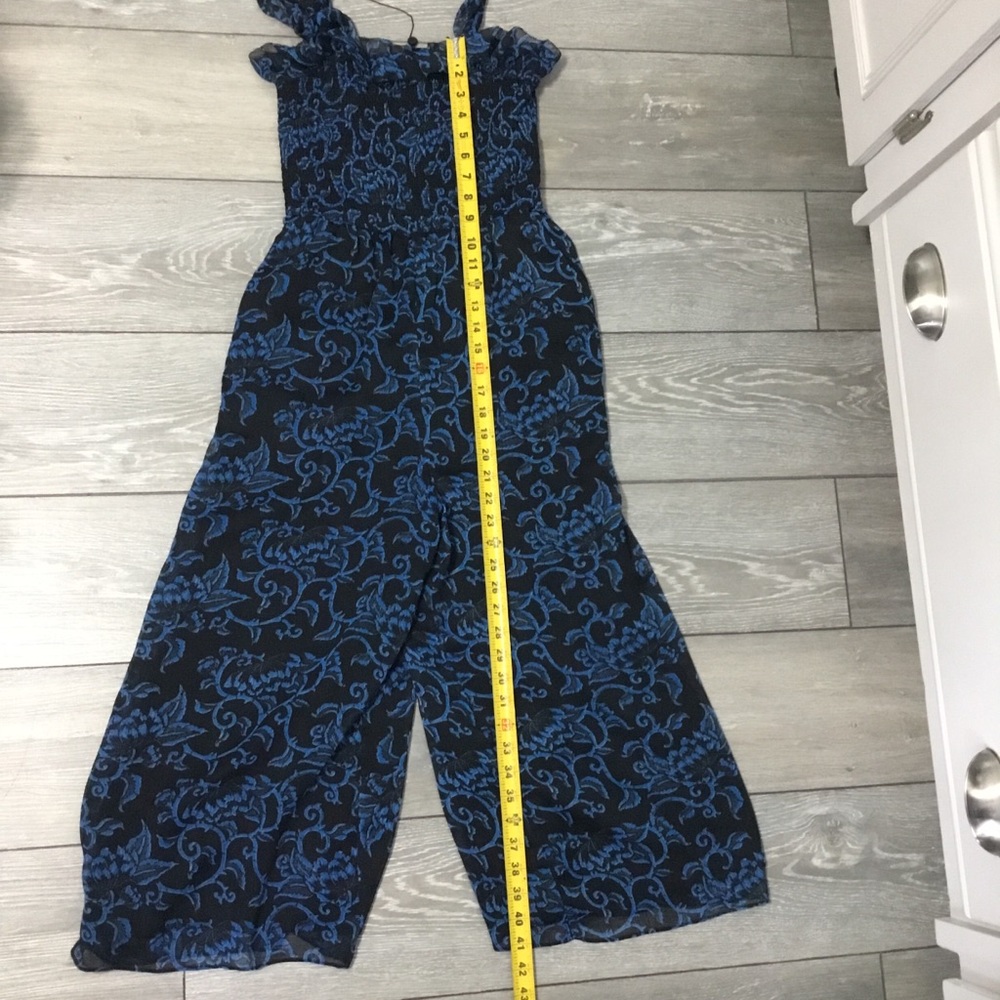 NWOT Whistles Blue Bali Jumpsuit size US 2 Resort Vacation Cruise - Picture 5 of 12
